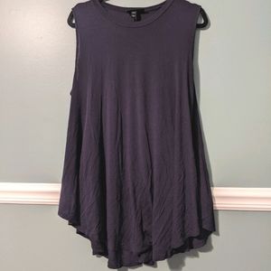 Lane bryant sleeveless swing top (navy, 18/20)